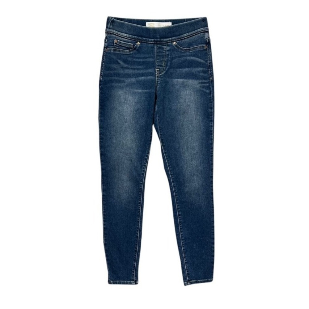 Signature Levi Strauss Gold Totally Shaping Pull-On Skinny Jeans Size 2M Dk Wash